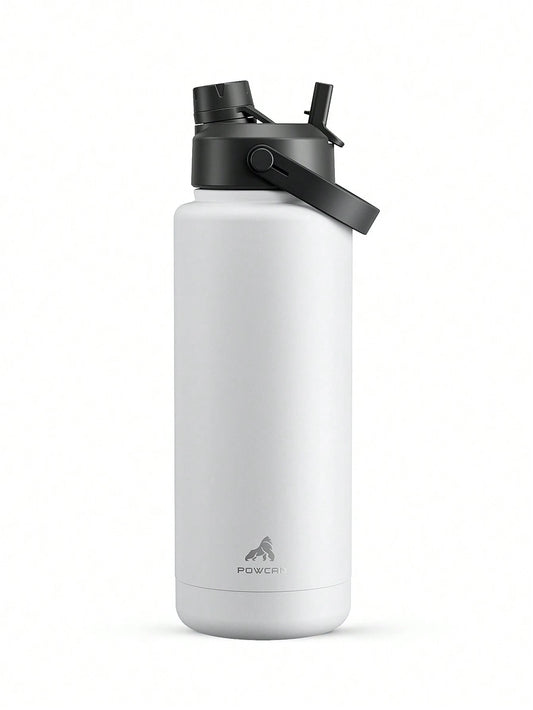 20oz Insulated Water Bottle With 2-In-1 Straw And Spout Lid