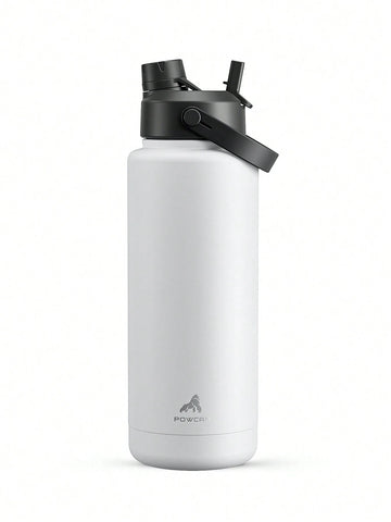 20oz Insulated Water Bottle With 2-In-1 Straw And Spout Lid