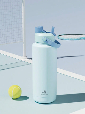 20oz Insulated Water Bottle With 2-In-1 Straw And Spout Lid