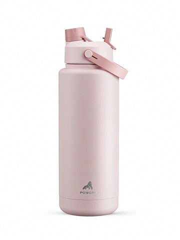 20oz Insulated Water Bottle With 2-In-1 Straw And Spout Lid