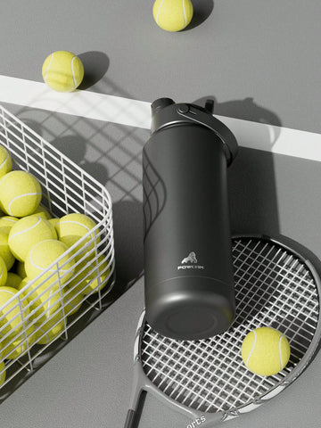 20oz Insulated Water Bottle With 2-In-1 Straw And Spout Lid