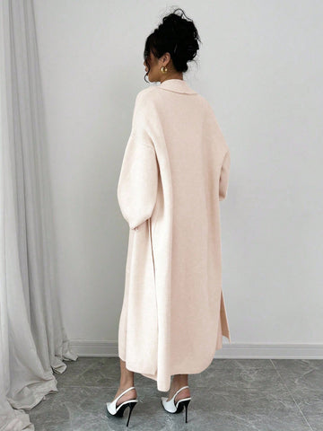 Solid Color Spaghetti Strap Minimalist Dress With Long Sleeve Jacket