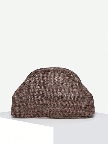 Women Vintage Minimalist Crocheted Beach Bag