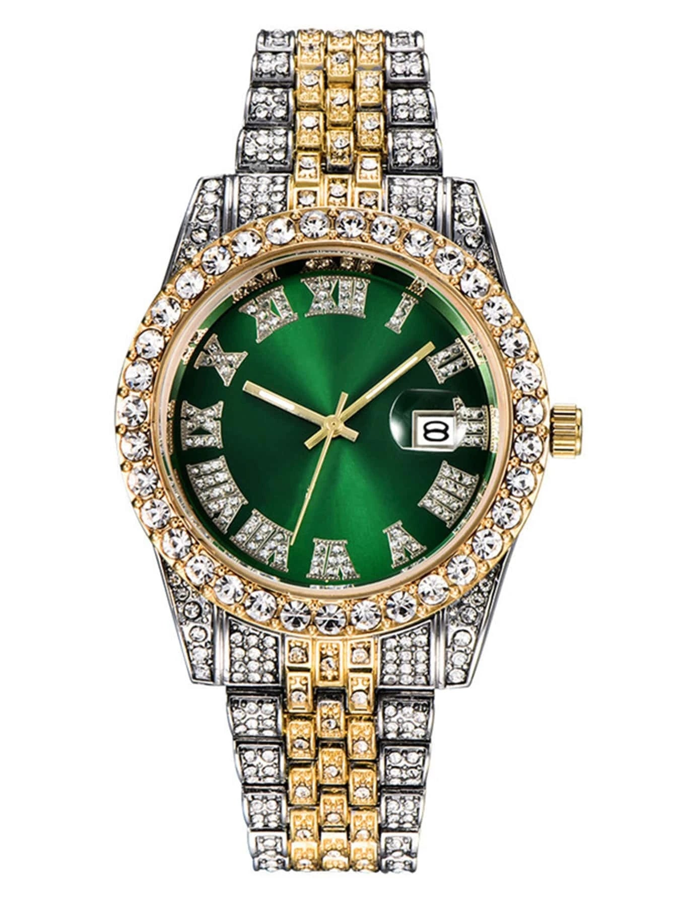 Rhinestone Decor Quartz Watch