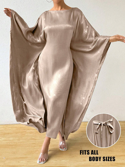 Elegant Shiny Long Dress For Women