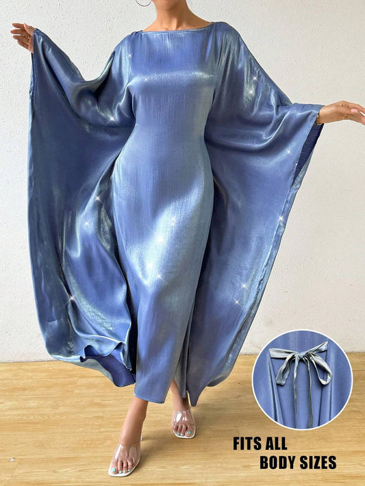 Elegant Shiny Long Dress For Women