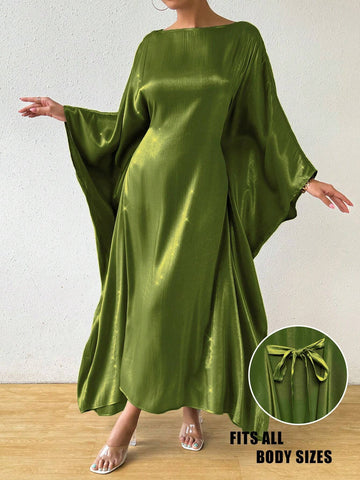 Elegant Shiny Long Dress For Women