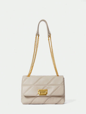 Women's Fashion Versatile Solid Color Classic Shoulder Bag