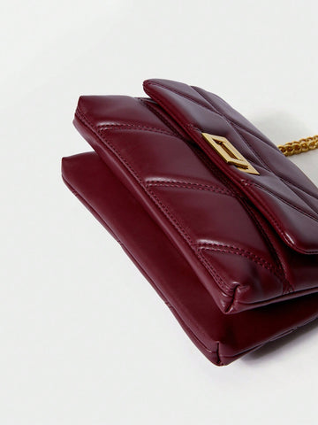 Women's Fashion Versatile Solid Color Classic Shoulder Bag
