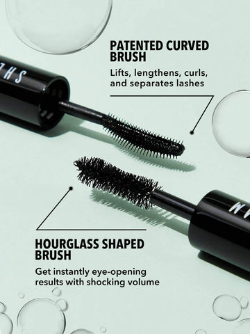 SHEGLAM All-In-One Volume & Length Mascara-Washable Black 2 In 1 Double Head Brush Easy To Remove