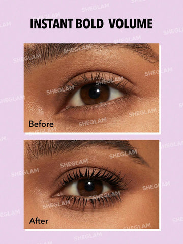 SHEGLAM Big Time Eyes Volumizing Mascara Volumizing No Smudge Easy To Remove