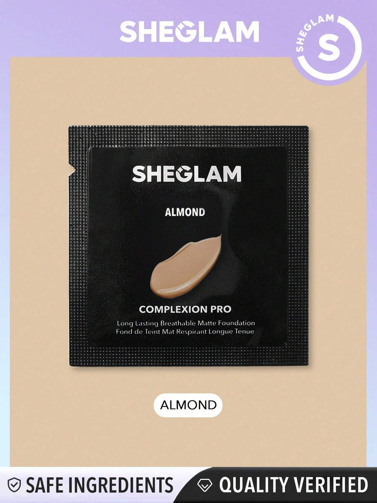 SHEGLAM Complexion Pro Long Lasting Breathable Matte Foundation Sample