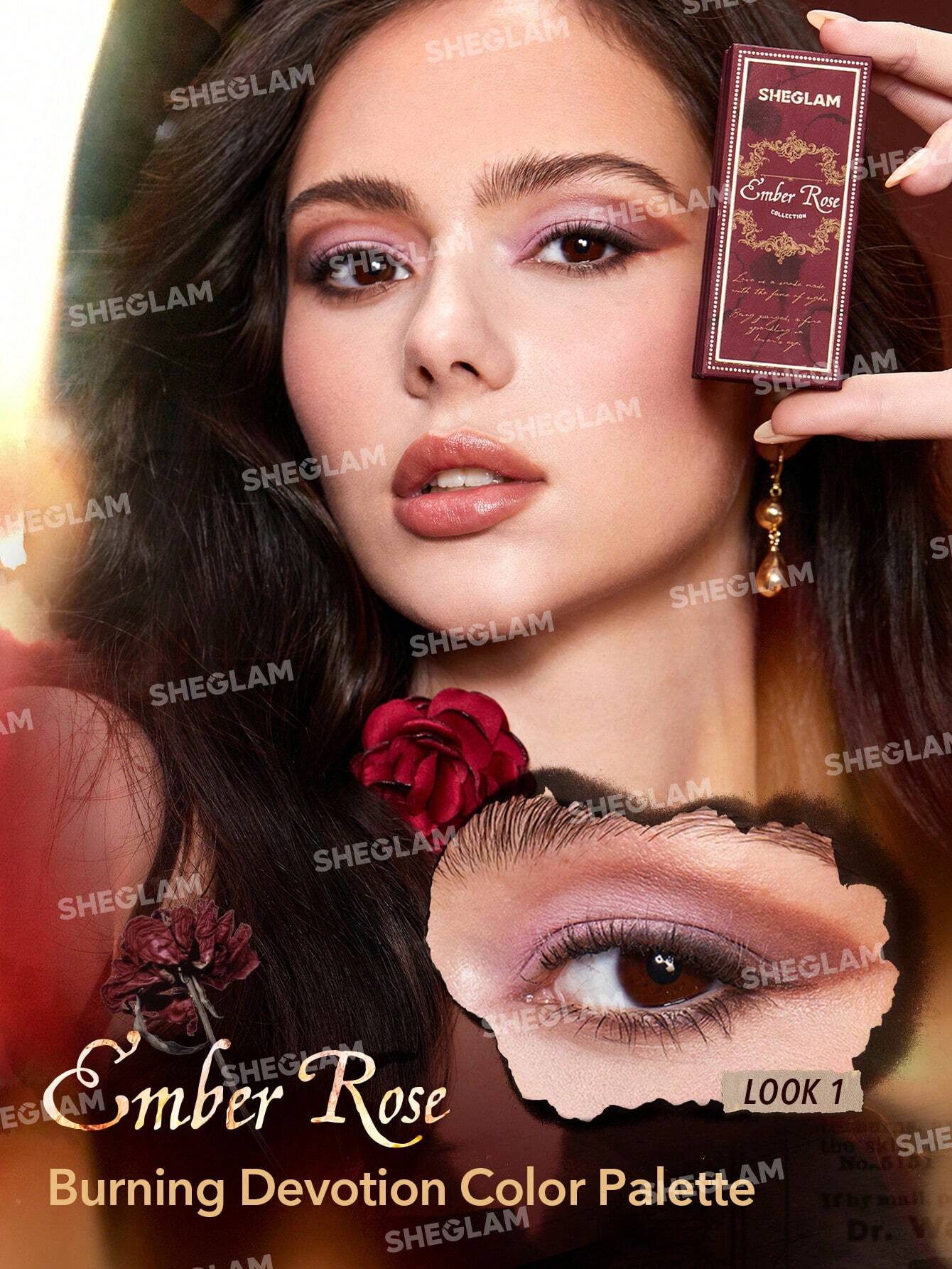 SHEGLAM Ember Rose Burning Devotion Color Palette 4 Colors Valentines