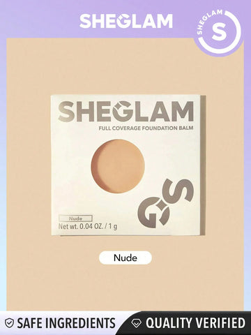 SHEGLAM Full Coverage Foundation Balm Sample-Nude Long Lasting Flawless Moisturizing Foundation