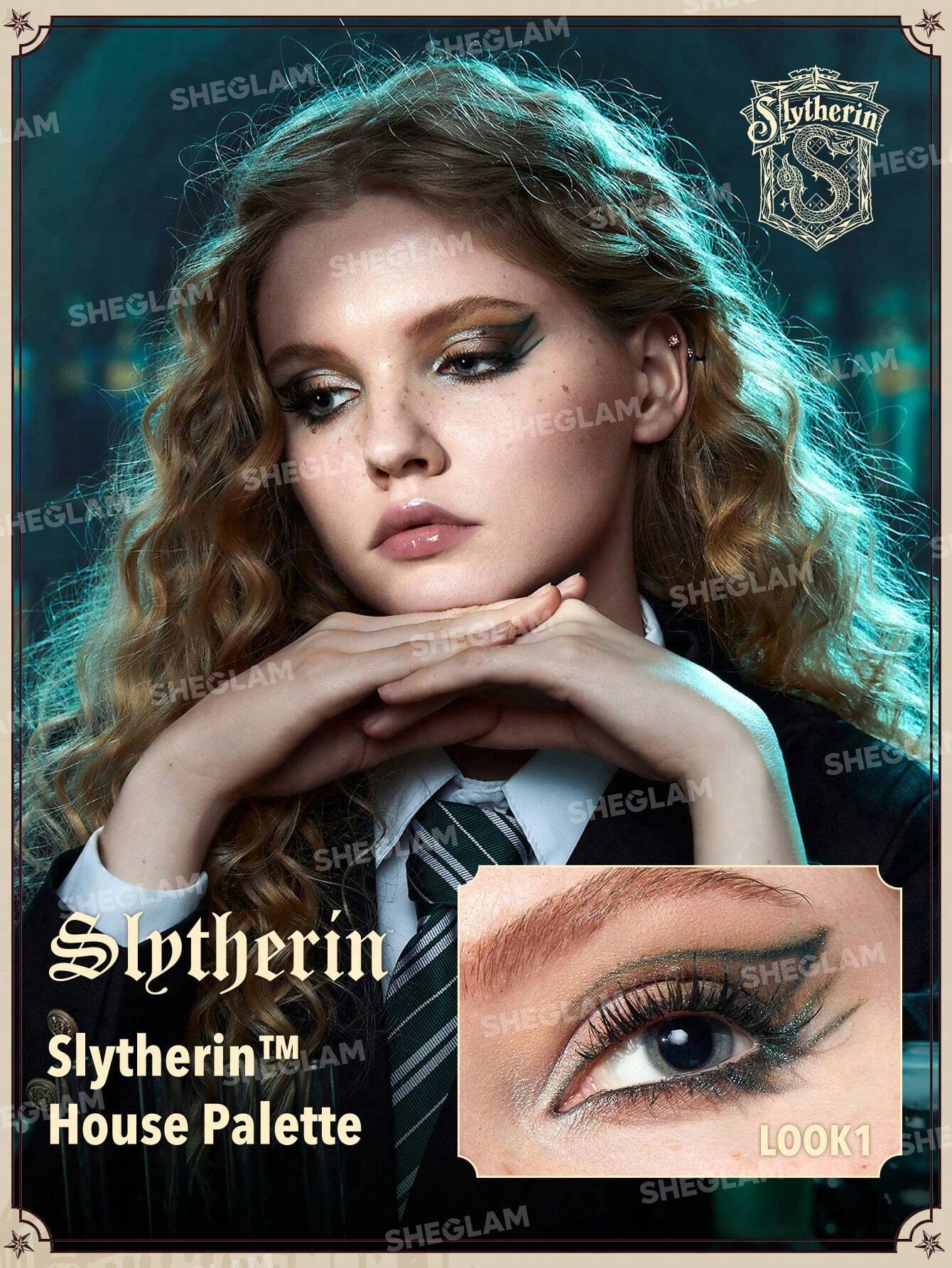 SHEGLAM Harry Potter™ Slytherin™ House Palette 4-Clolor Shimmer Matte Eyeshadow Palette