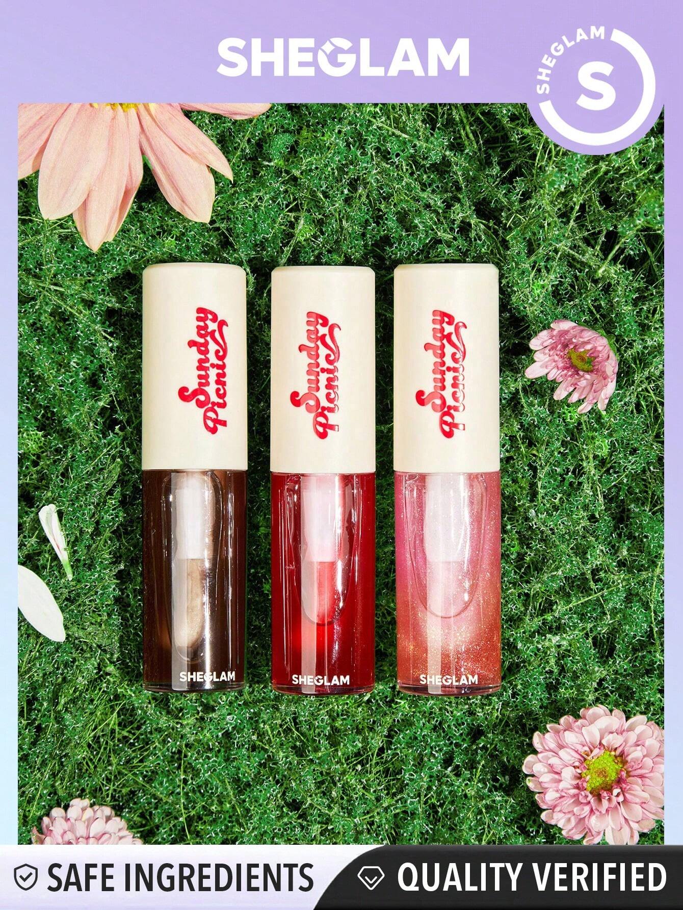 SHEGLAM Sunday Picnic Layer Cake Lip Oil Set 3 Pcs