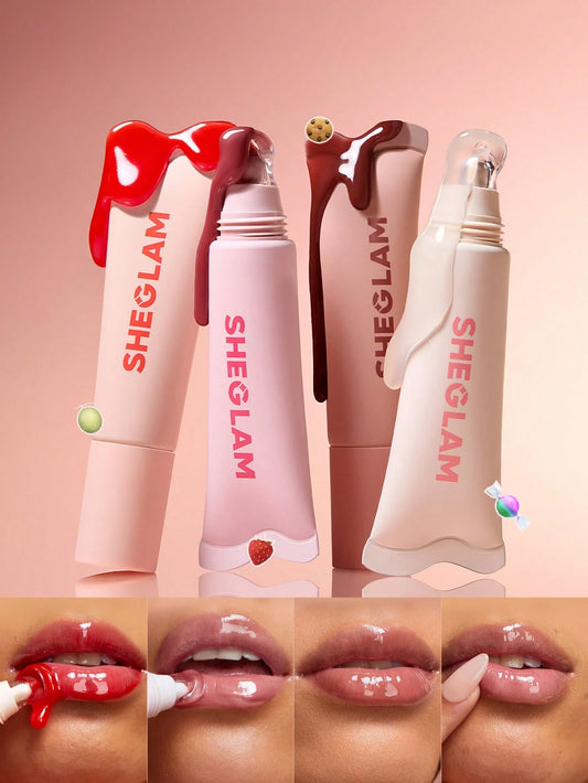 SHEGLAM Crystal Glaze Moisturizing Lip Care Set Moisturizing Clear Lip Care