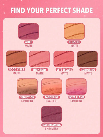 SHEGLAM Divine Flush Matte Blush-Insta Flame Blush Powder