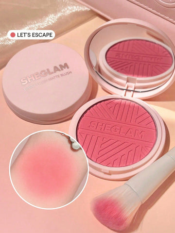 SHEGLAM Divine Flush Matte Blush-Insta Flame Blush Powder