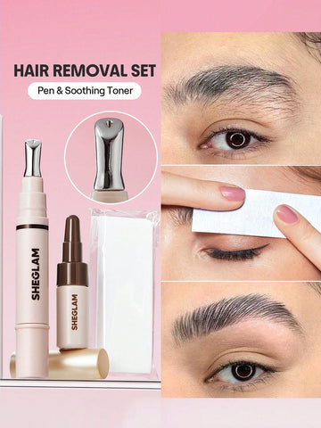 Control Hair Removal Pen & Ez Control Soothing Toner Skin-Friendly Wax Mild