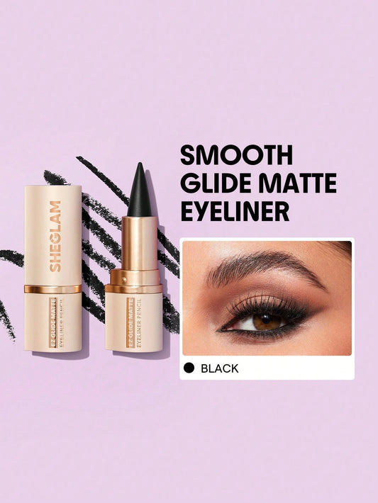 SHEGLAM Ez Glide Matte Eyeliner Pencil Highly Pigmented Black Smoky Eyes Matte Eyeliner Pencil
