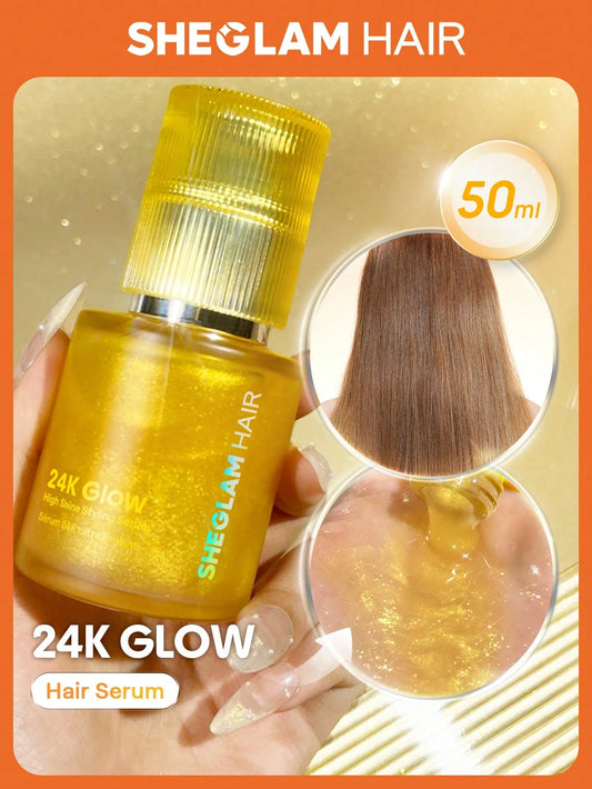 SHEGLAM HAIR 24K Glow High Shine Styling Serum-50ml