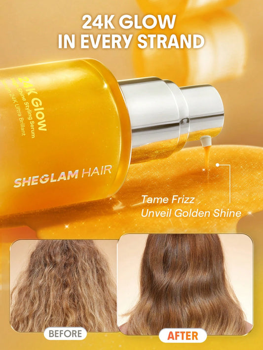 SHEGLAM HAIR 24K Glow High Shine Styling Serum-50ml