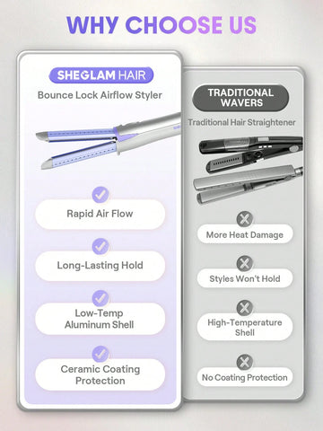 SHEGLAM HAIR Cool Lock Airflow Styler