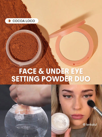 Insta-Ready Face & Under Eye Setting Powder Duo-Bubblegum 2 In 1