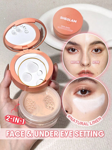 Insta-Ready Face & Under Eye Setting Powder Duo-Bubblegum 2 In 1
