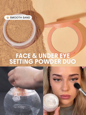 SHEGLAM Insta-Ready Face & Under Eye Setting Powder Duo