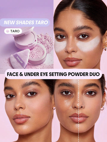 Insta-Ready Face & Under Eye Setting Powder Duo-Bubblegum 2 In 1