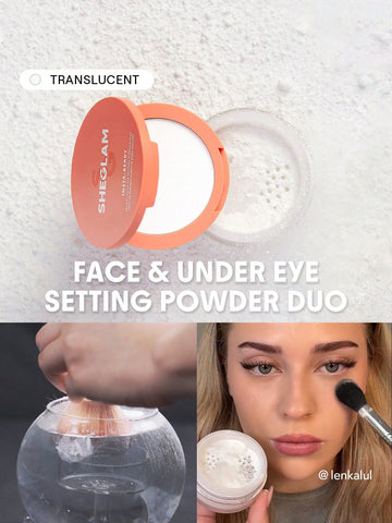 Insta-Ready Face & Under Eye Setting Powder Duo-Bubblegum 2 In 1