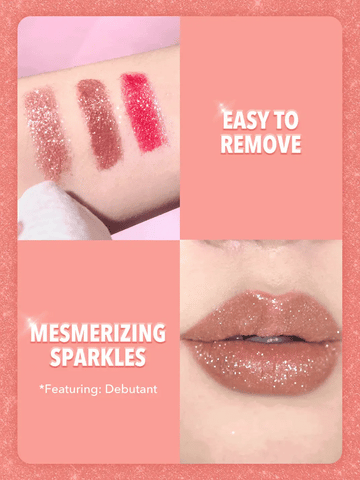 SHEGLAM Lip Dazzler Glitter Kit-Center Stage Long-Lasting Glitter Lip Gloss