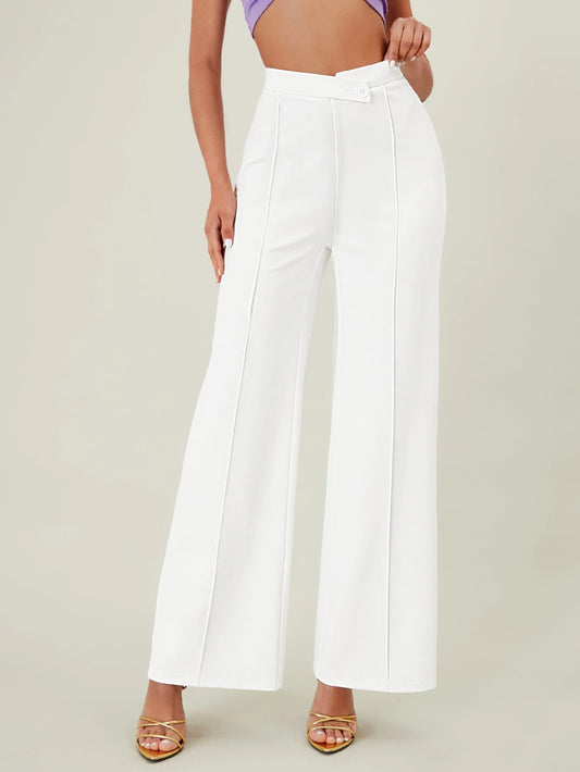BAE Solid High Waist Wide Leg Pants