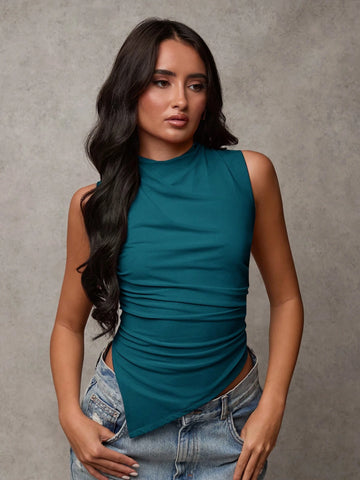 BAE Women's Solid Color Sleeveless Cropped Casual Tank Top