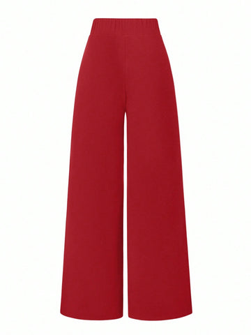 Solid Color Straight Leg Casual Versatile Business Commute Pants