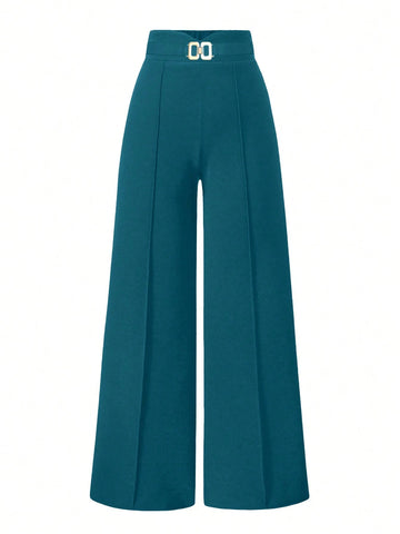 Solid Color Straight Leg Casual Versatile Business Commute Pants