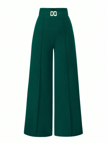 Solid Color Straight Leg Casual Versatile Business Commute Pants