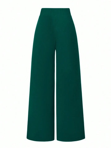 Solid Color Straight Leg Casual Versatile Business Commute Pants