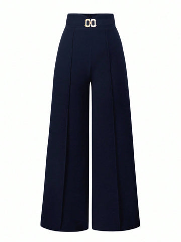 Solid Color Straight Leg Casual Versatile Business Commute Pants