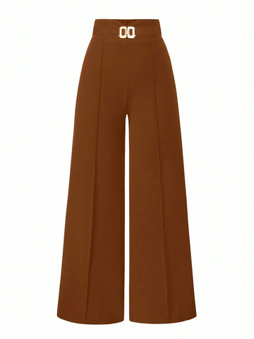 Solid Color Straight Leg Casual Versatile Business Commute Pants