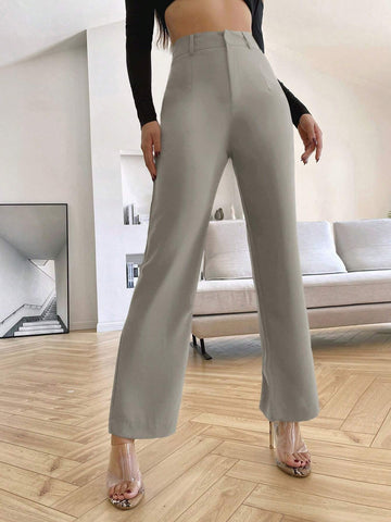 Siren Gaze Solid High Rise Tailored Pants