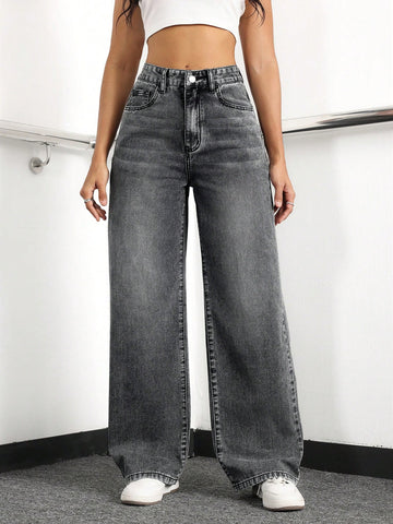 Casual Versatile Straight-Leg Jeans