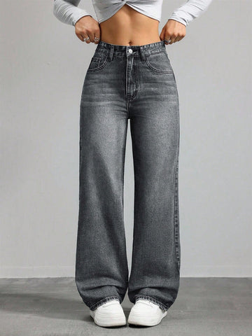 Casual Versatile Straight-Leg Jeans