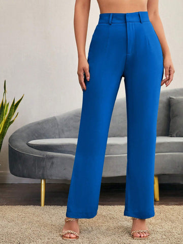 Siren Gaze Solid High Rise Tailored Pants