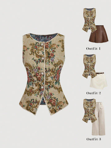 Vintage Elegant Waist Fitted Camisole