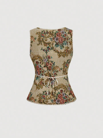 Vintage Elegant Waist Fitted Camisole