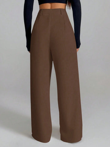 PETITE Women's Elegant French Style White Casual/Office Pants