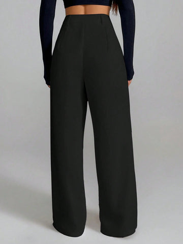 PETITE Women's Elegant French Style White Casual/Office Pants